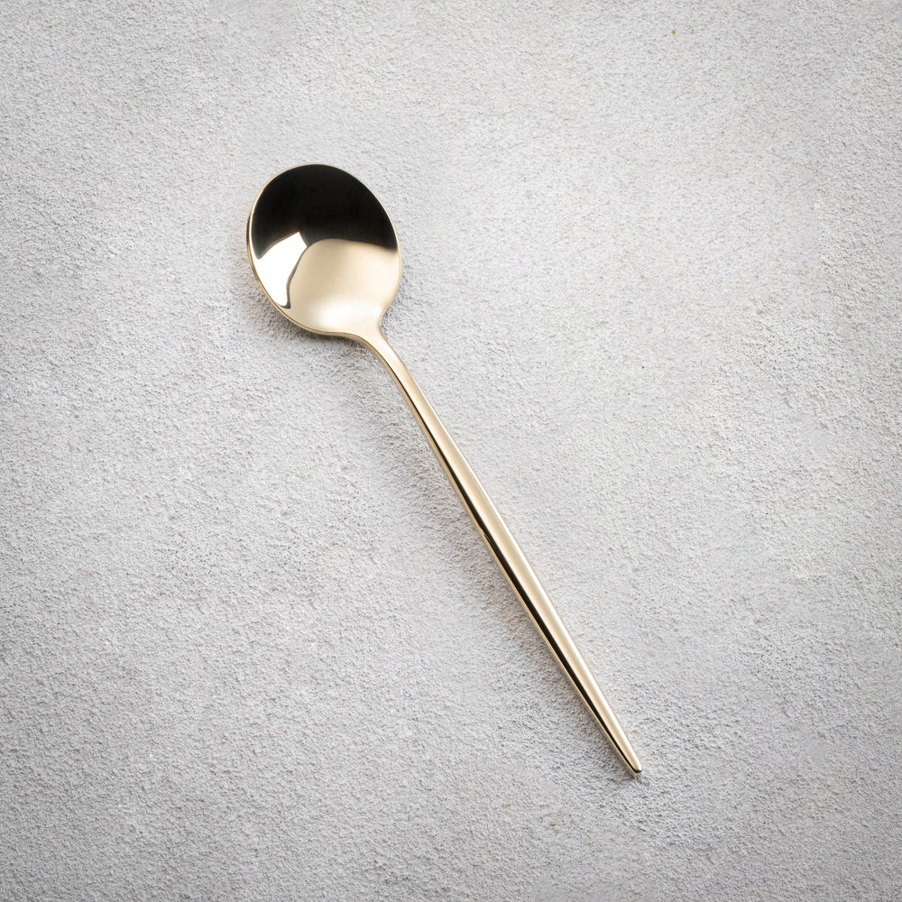 Vikko - Vera, Shiny Champagne Gold, 18/10 SS, Teaspoon