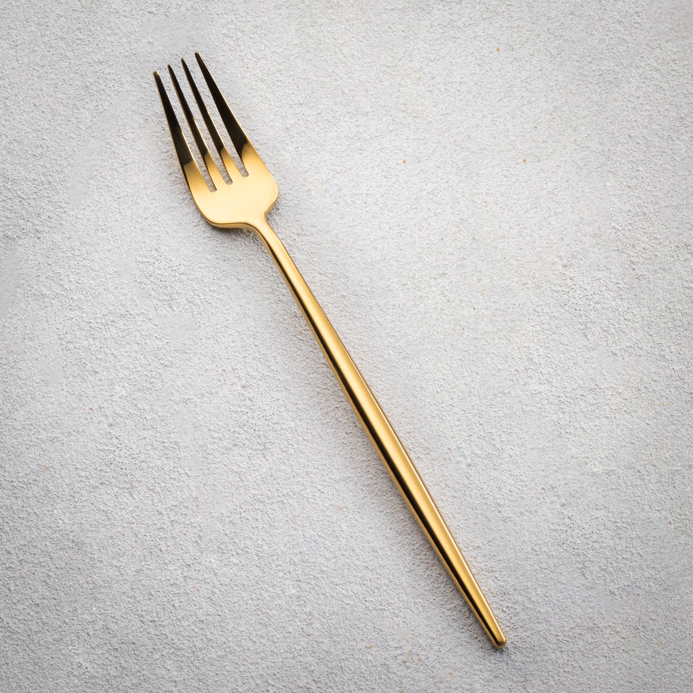 Vikko - Vera, Shiny Gold, 18/10 SS, Dinner Fork