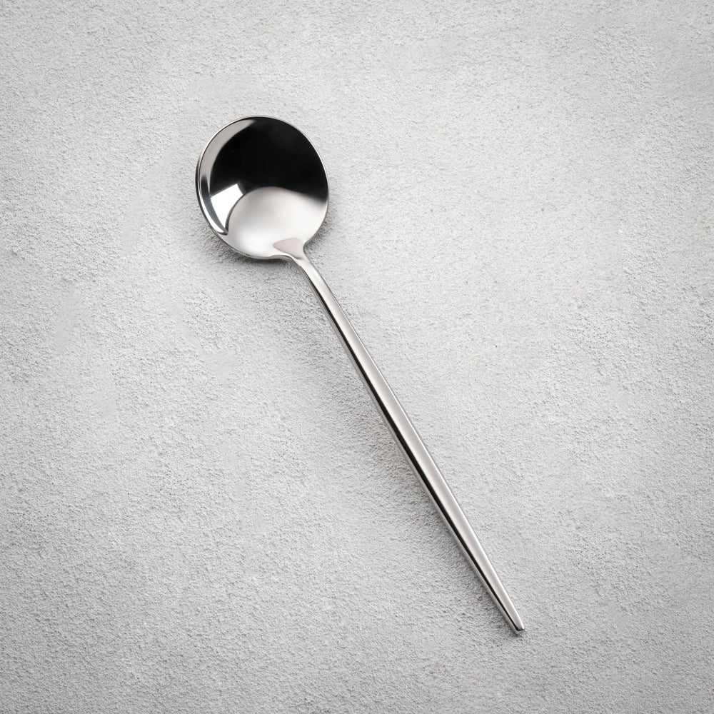 Vikko - Vera, Shiny Silver, 18/10 SS, Soup Spoon