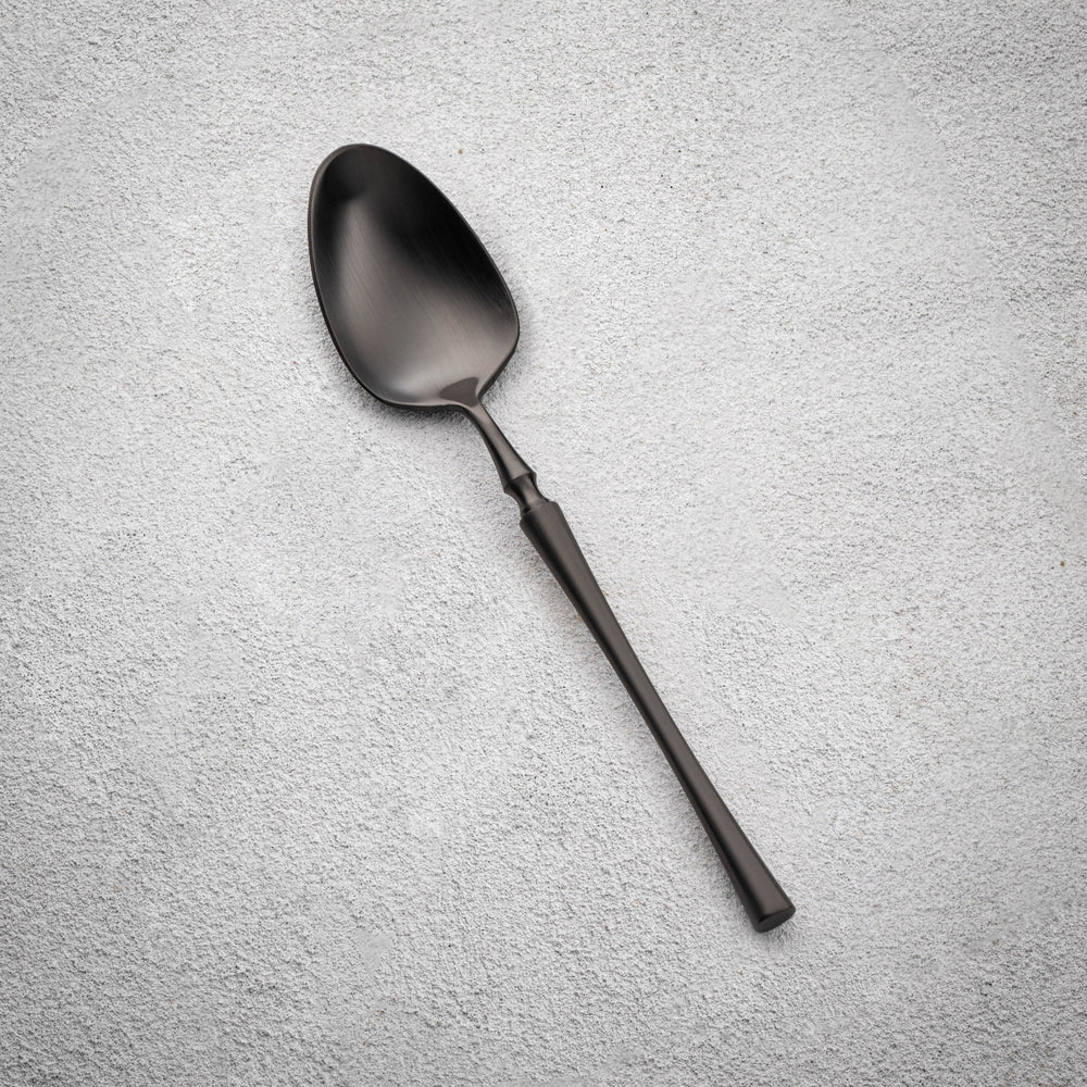 Vikko - Irene, Brushed Black, 18/10 SS, Soup Spoon