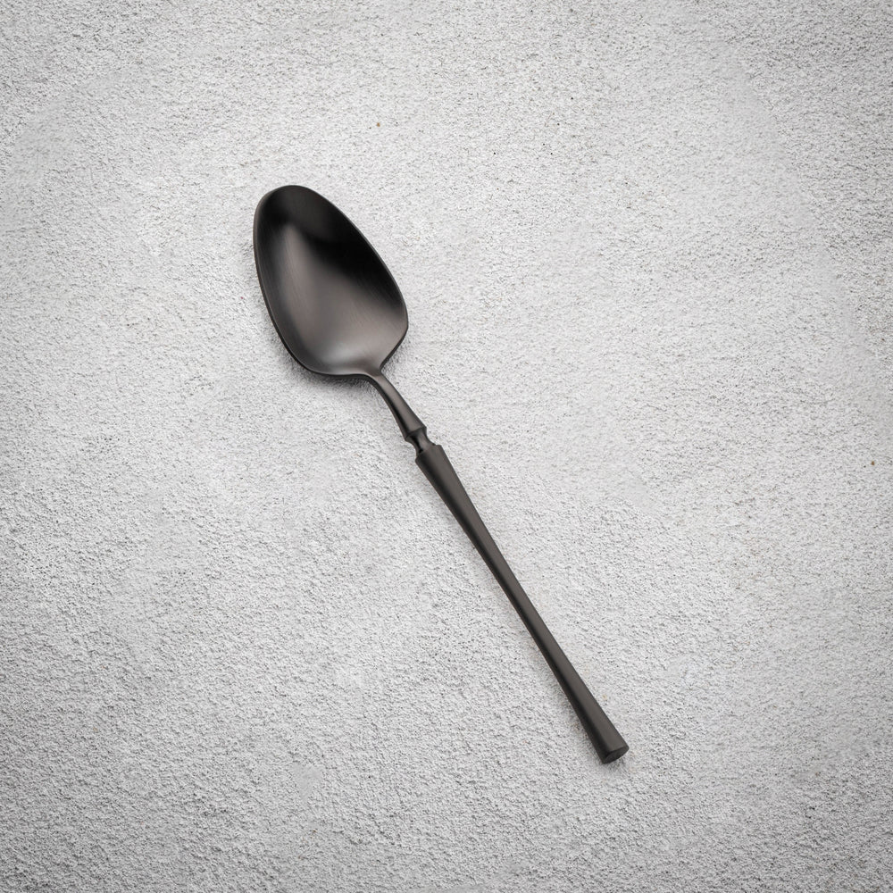 Vikko - Irene, Brushed Black, 18/10 SS, Teaspoon