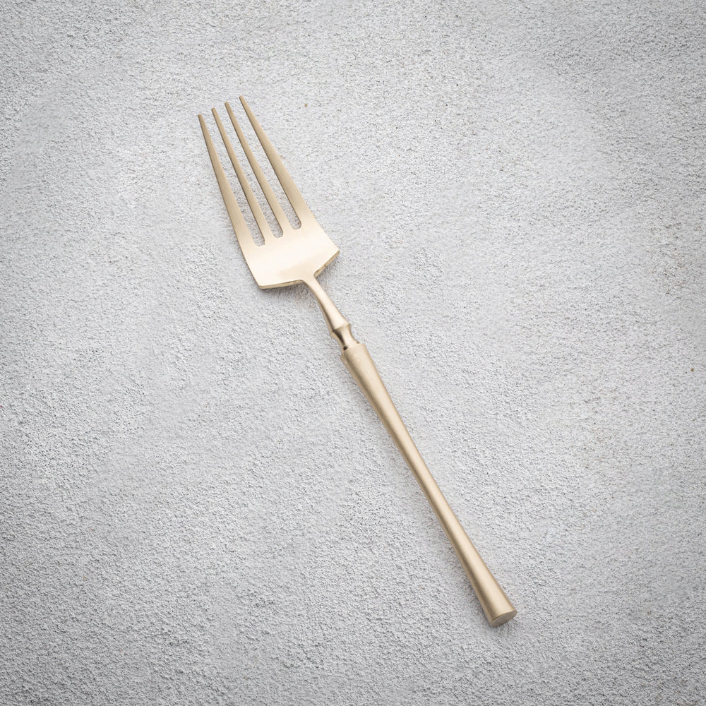 Vikko - Irene, Brushed Champagne Gold, 18/10 SS, Dinner Fork