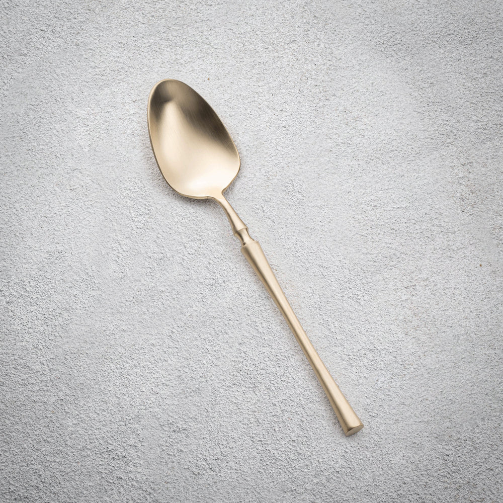 Vikko - Irene, Brushed Champagne Gold, 18/10 SS, Soup Spoon