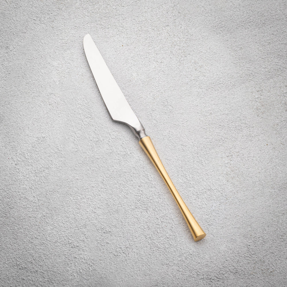Vikko - Irene, Brushed Silver with Gold Handle, SS, Knife