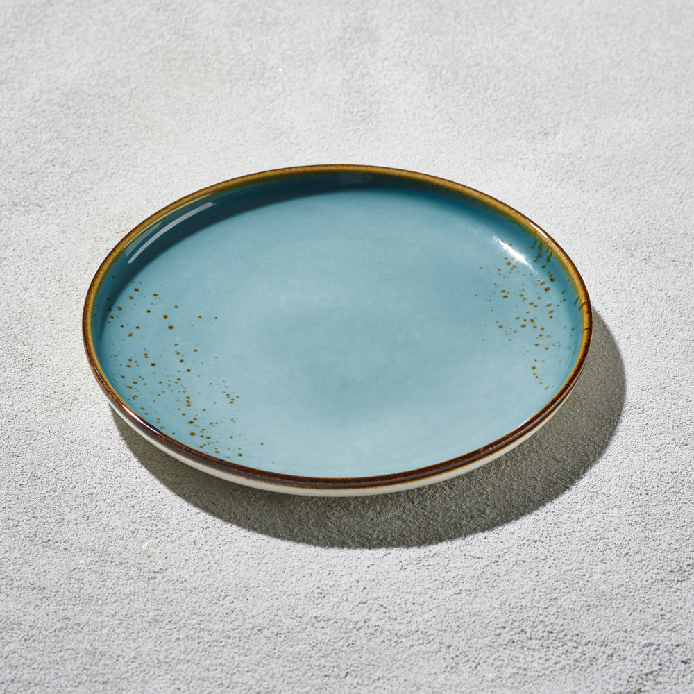 Terra - Round Plate, Light Blue, 7"
