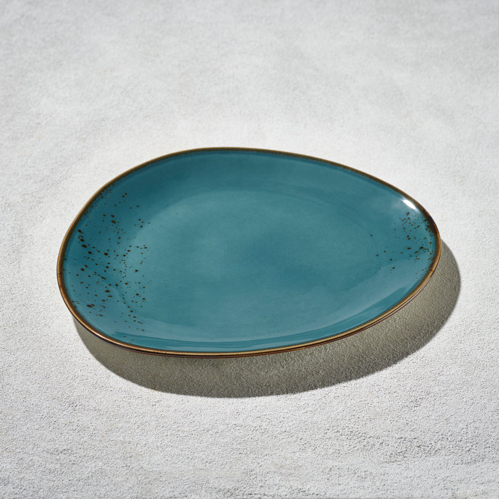Terra - Triangular Plate, Dark Blue, 11.25"