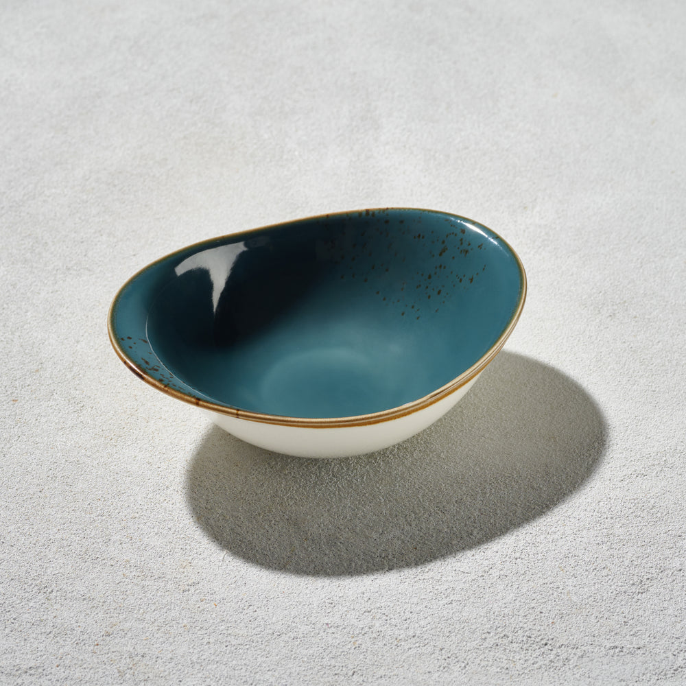 Terra - Oval Bowl, Dark Blue, 7.25" x 5.25", 13 oz