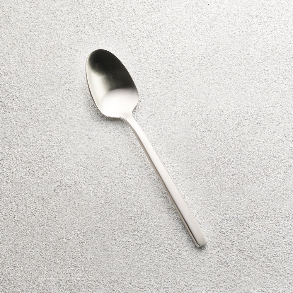 Vikko - Sapphire, Brushed Silver, 18/10 SS, Square Teaspoon
