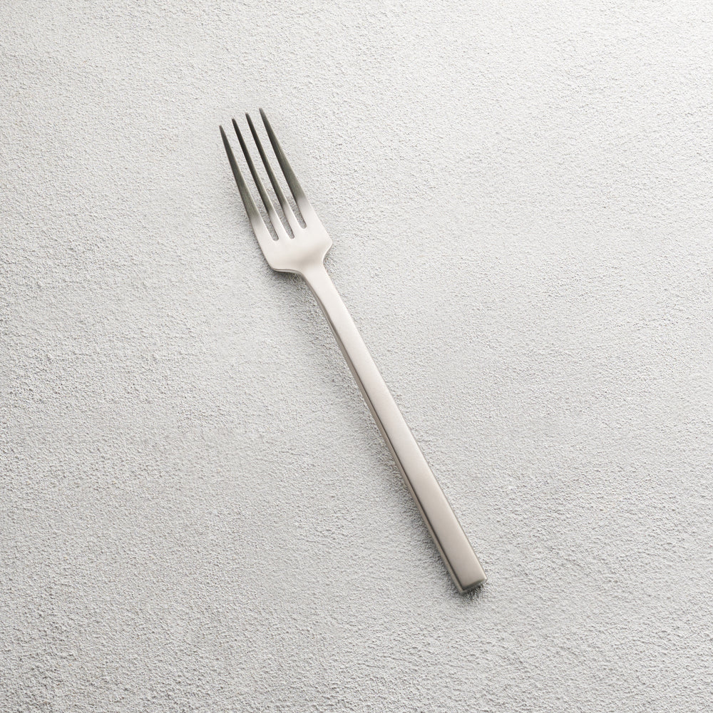 Vikko - Sapphire, Brushed Silver, 18/10 SS, Square Dinner Fork