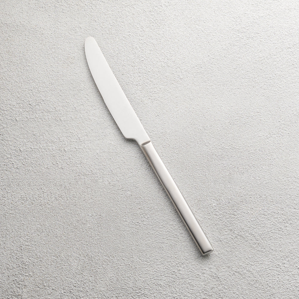 Vikko - Sapphire, Brushed Silver, SS, Square Knife