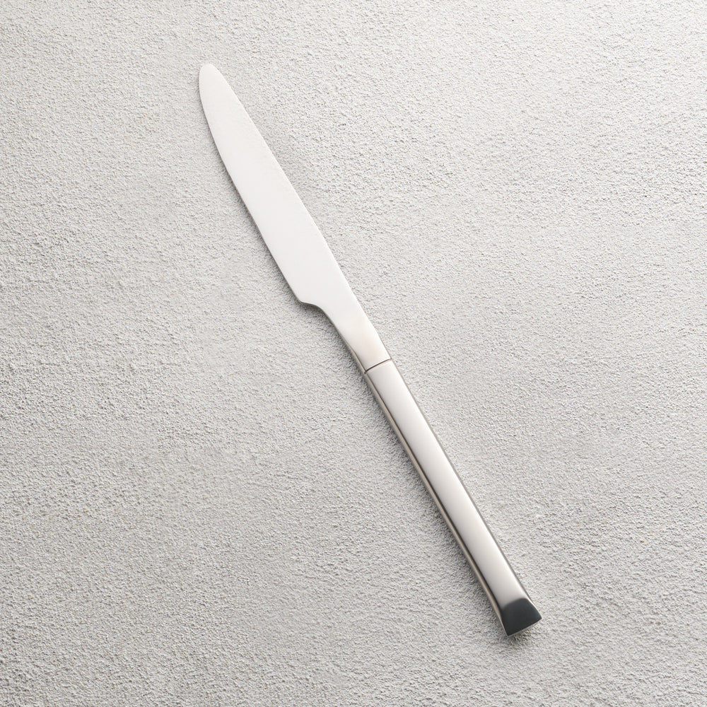 Vikko - Arosa, Shiny Silver with Brushed Handle, SS, Knife