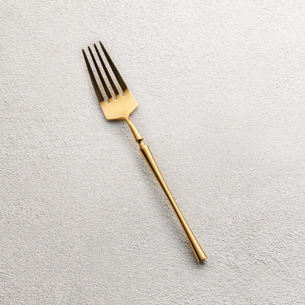 Vikko - Irene, Shiny Gold, 18/10 SS, Salad Fork