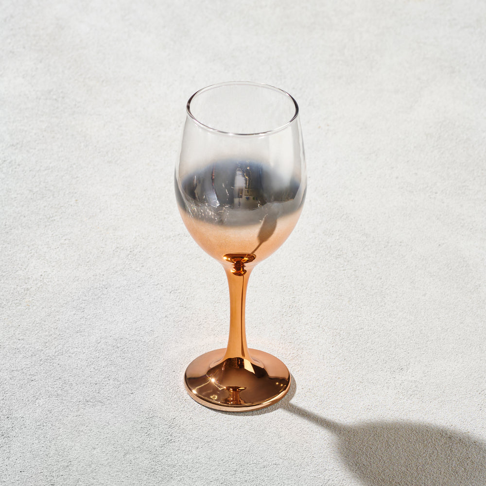 Vikko - Lawrence, Wine Glass, Rose Gold Ombre, 11.5 oz