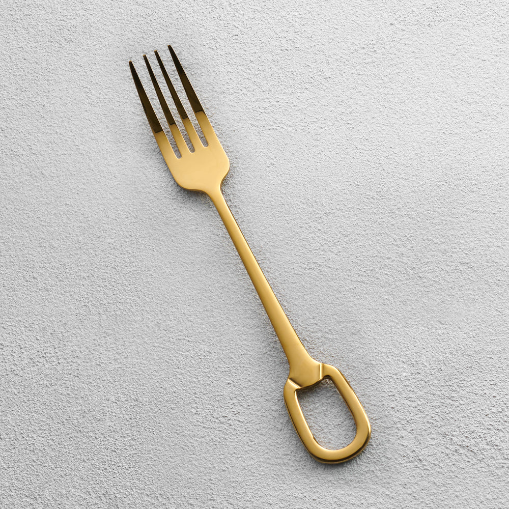 Vikko - Venice, Shiny Gold, 18/10 SS, Salad Fork