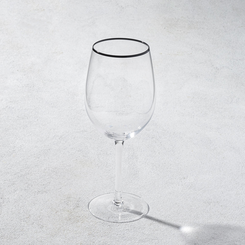 Vikko - Napa, Wine Glass, Black Rim, 19.5 oz