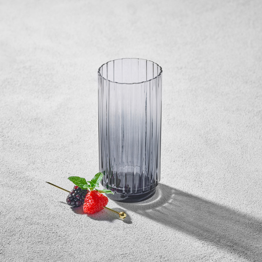 Vikko - Elegant, Highball Glass, Smoked, 15.5 oz