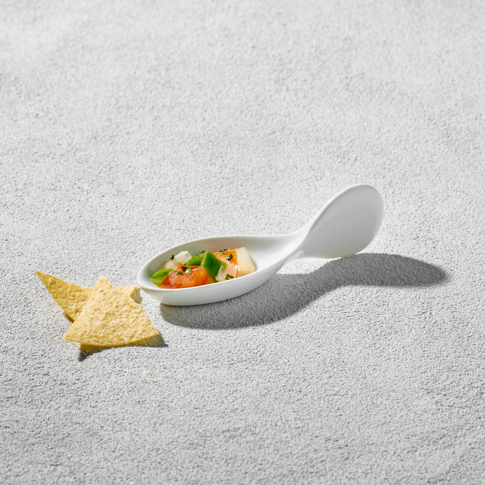 Vikko - Lightning, Mini Tasting Spoon, White, 4.5"