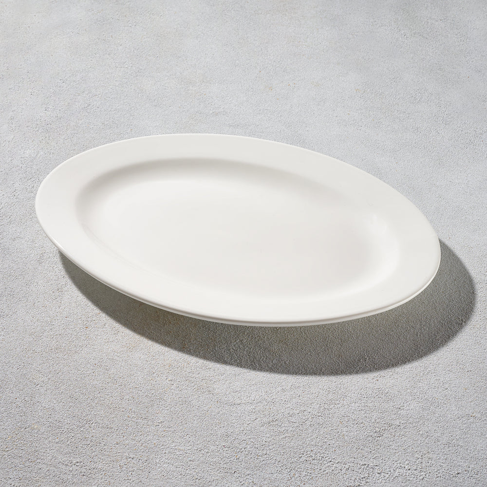 Vitrex - Oval Serving Plate, White, 16" x 11.25"