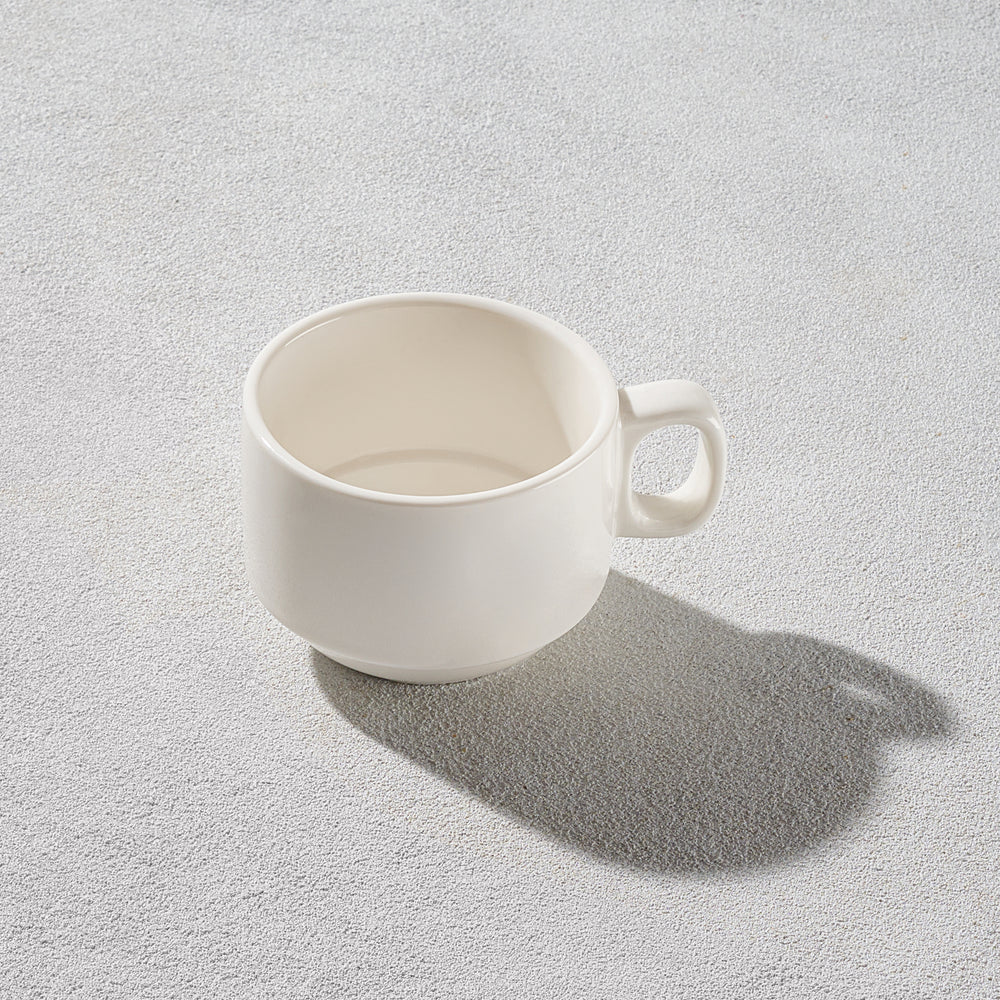 Vitrex - Shallow Coffee Mug, White, 7.5 oz