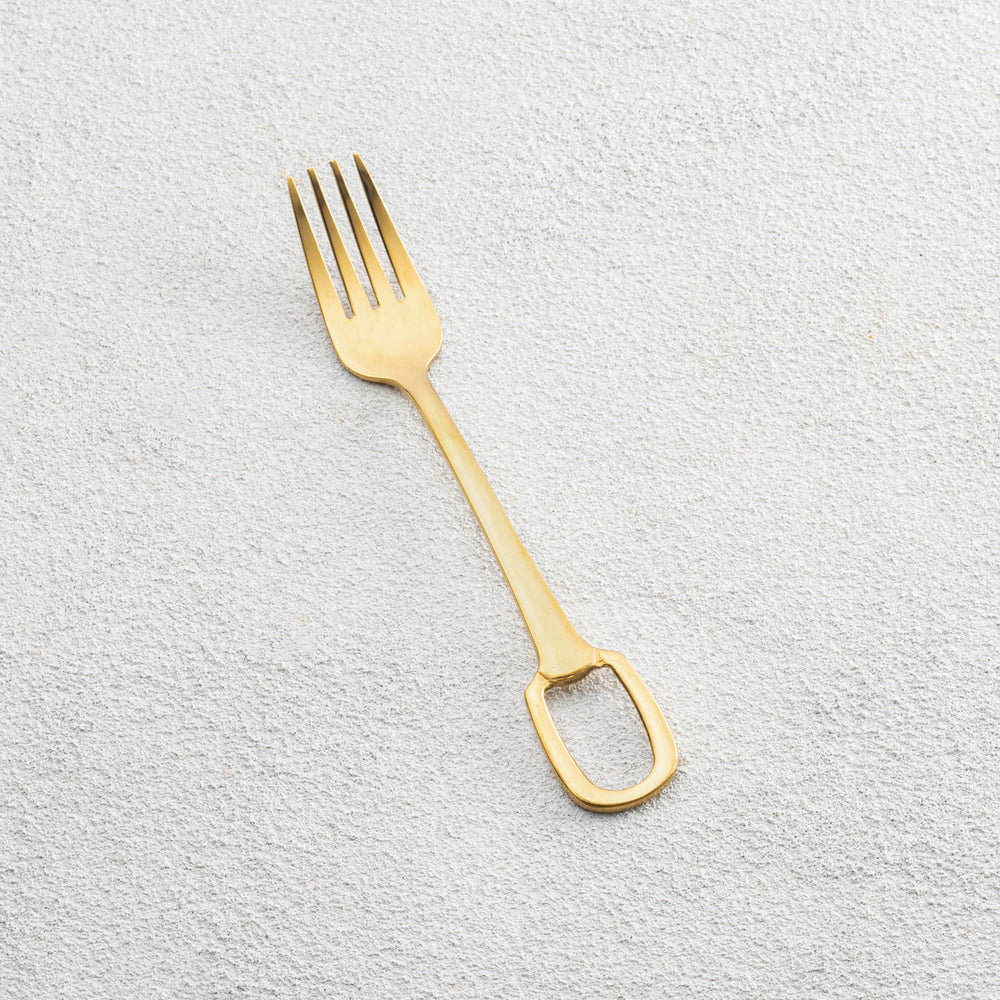 Vikko - Venice, Shiny Gold, 18/10 SS, Dessert Fork