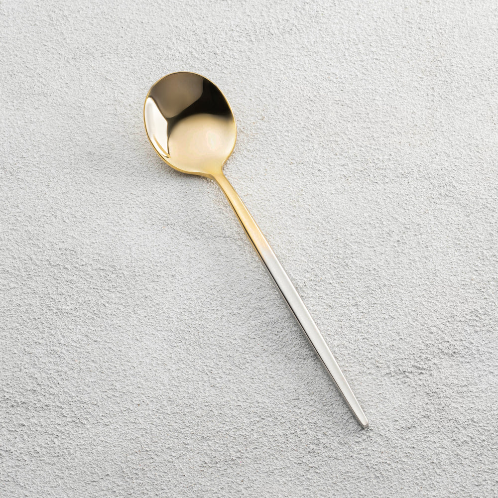 Vikko - Vera, Shiny Gold Ombre with Silver Handle, 18/10 SS, Teaspoon
