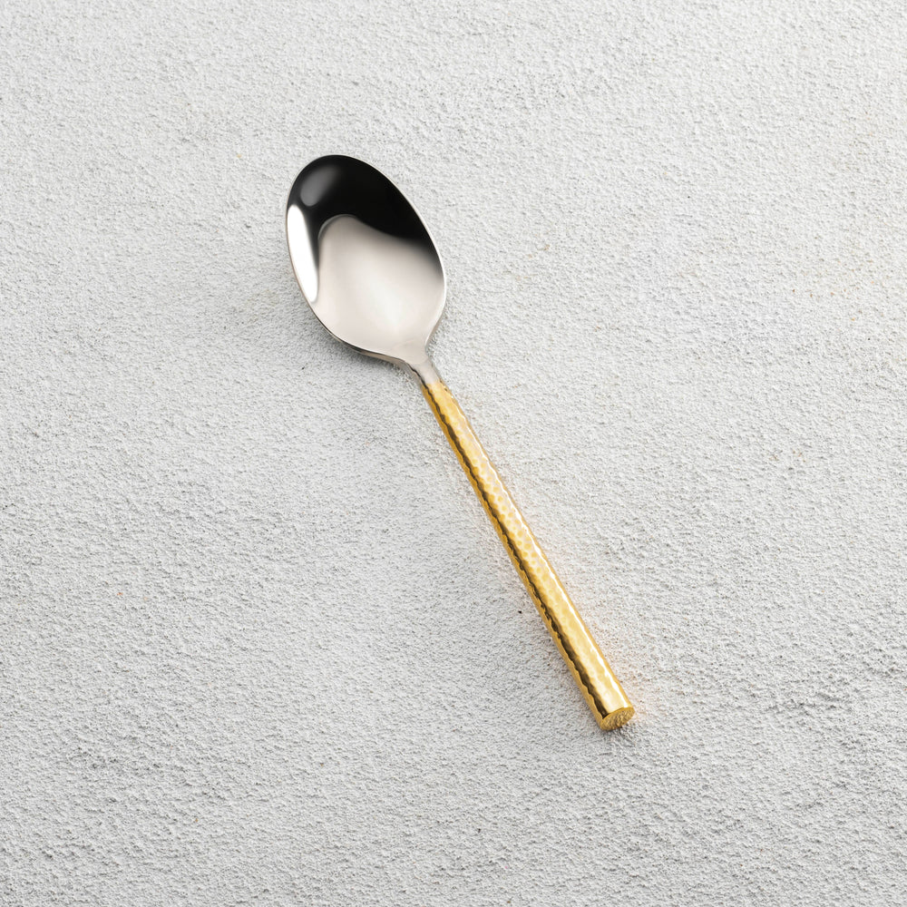 Vikko - Sutherland, Shiny Silver Ombre with Gold Handle, 18/10 SS, Teaspoon