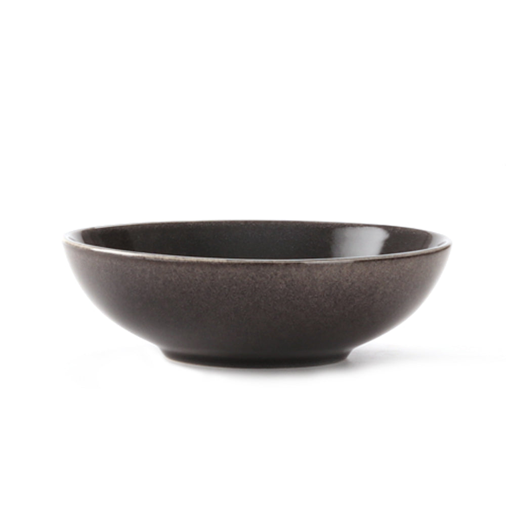 Vikko - Haven, Serving Bowl, Black with Brown Rim, 34 oz