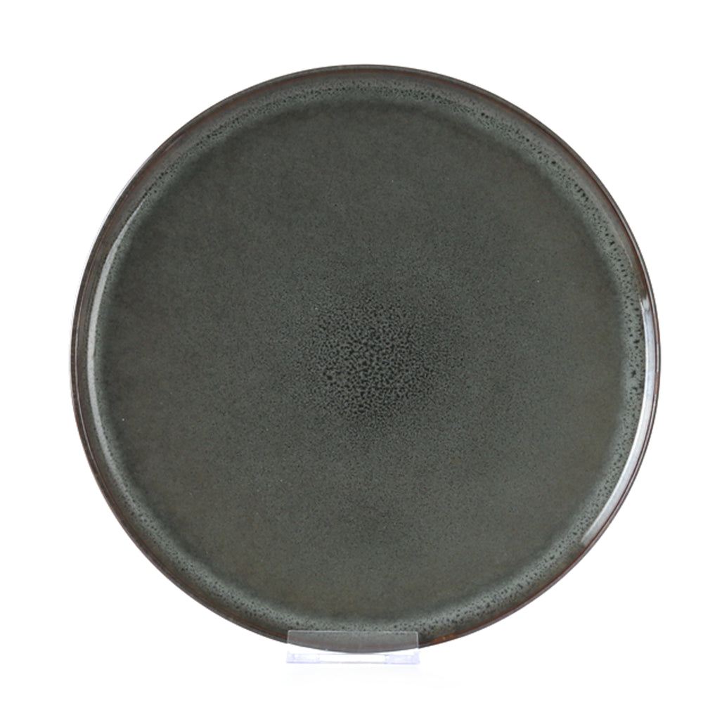 Vikko - Harvest, Dinner Plate,Forest Green with Brown Accents, 10.5"