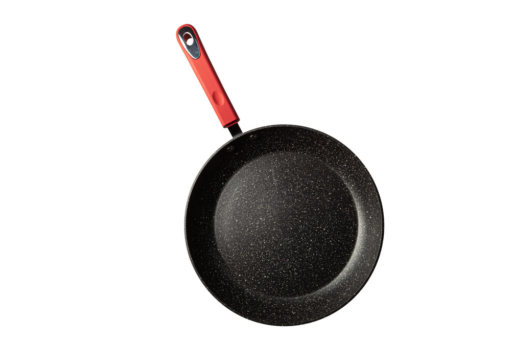 Millvado - Rainbow, Non Stick Frying Pan, Soft Grip Handle, Red, 12.5"
