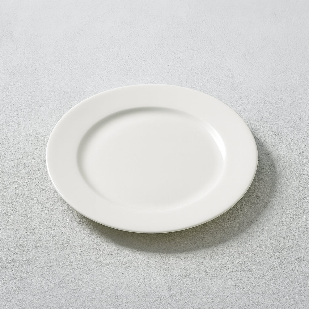 Artika - Salad Plate with Wide Rim, White, 8"