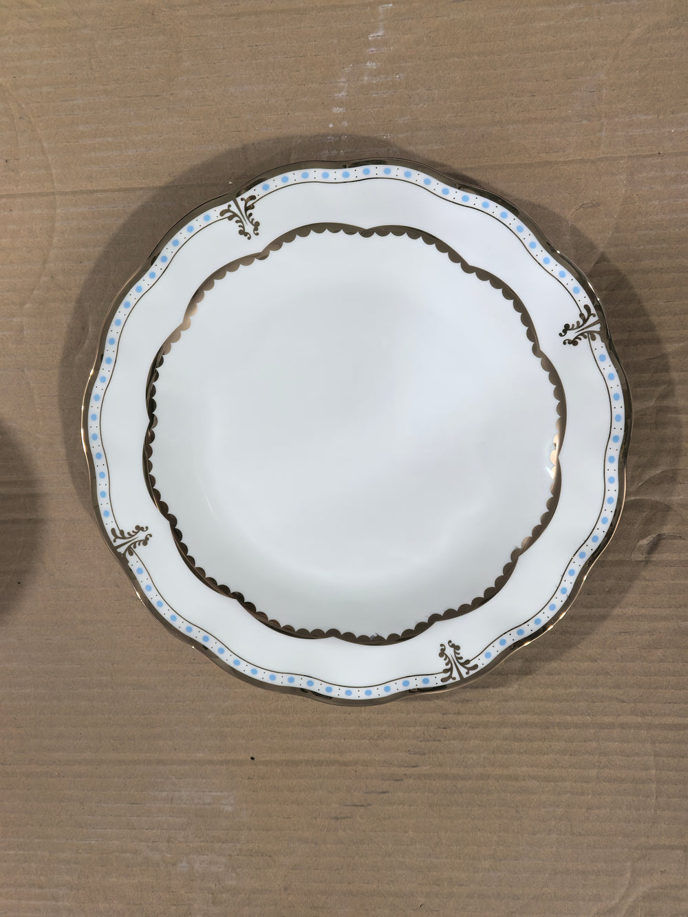 Vikko - Clove, Charger, Gold and Blue, 12"