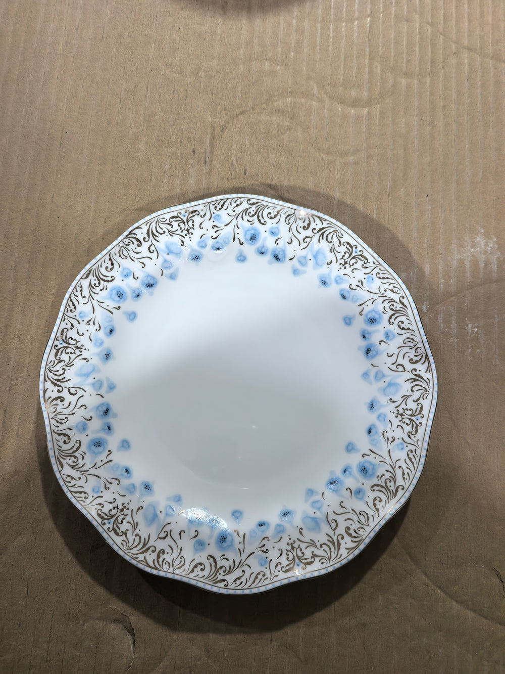 Vikko - Clove, Salad Plate, Gold and Blue Accent, 8"