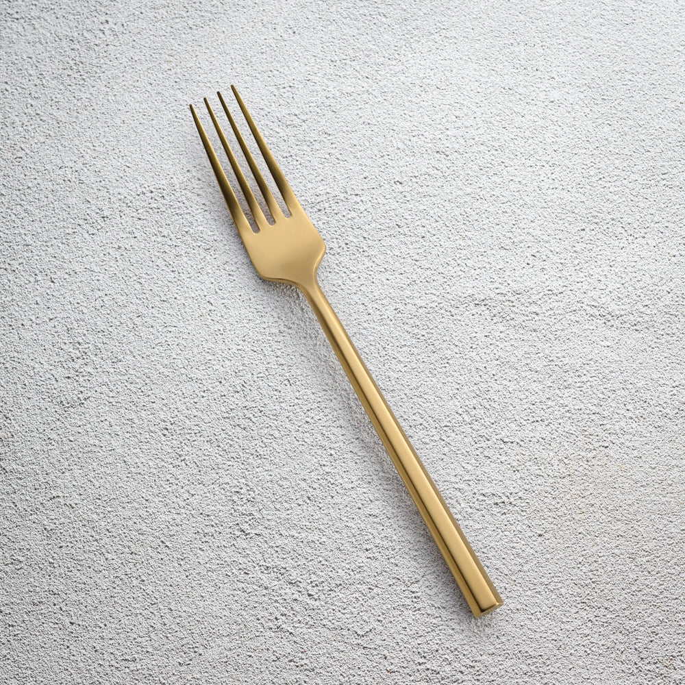 Vikko - Sutherland, Brushed Gold, 18/10 SS, Dinner Fork