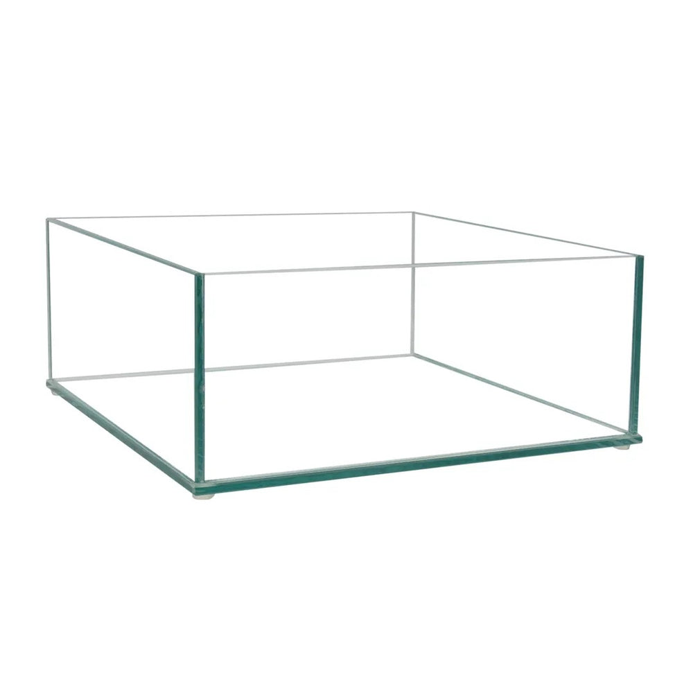 GS - Square Glass Bowl, 8” x 8” x 4”