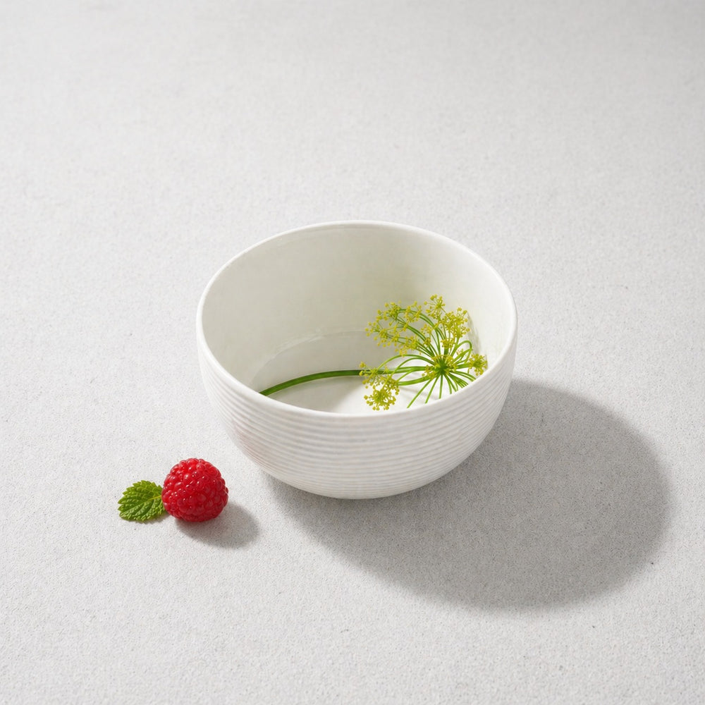 Vikko - Embossed, Fine Porcelain, Bowl, 22 oz