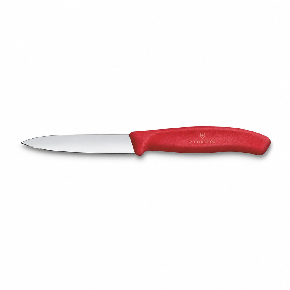 Victorinox - Swiss Classic, Paring Knife, Straight Blade, Spear Tip, Red, 3.25"