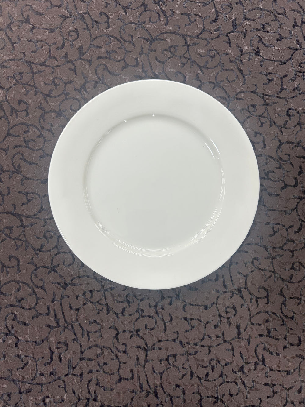 Vikko - Lightning, Rimmed Plate, White, 7"