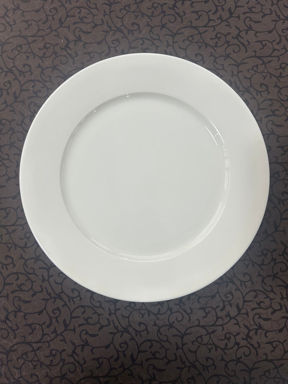 Vikko - Lightning, Rimmed Plate, White, 11"