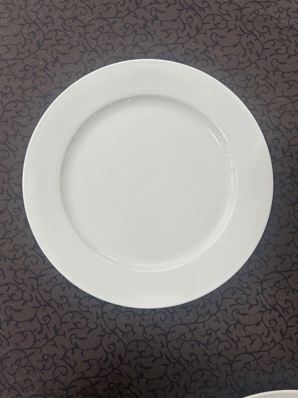 Vikko - Lightning, Rimmed Plate, White, 14"