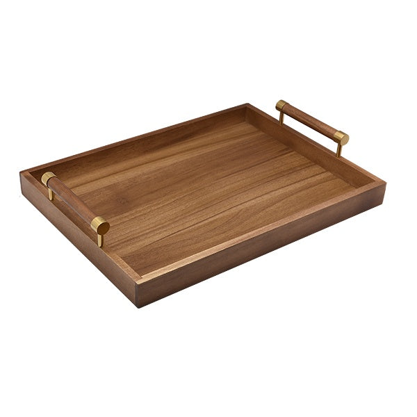 Vikko - Acacia, Wooden Tray, 17.5" x 13" x 3"