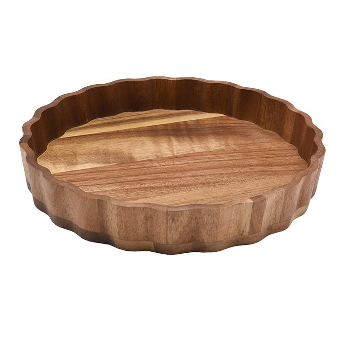 Vikko - Acacia, Wooden Straight Sided Bowl, 10" x 1.5"