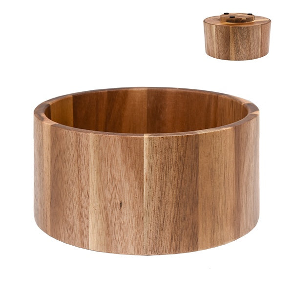 Vikko - Acacia, Straight-Sided Bowl, 8. x 4.5"