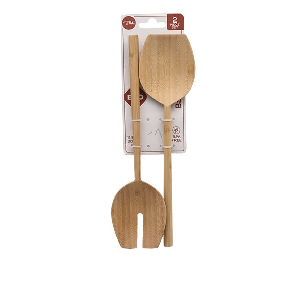Vikko - Bamboo, Spoon, 12" x 3" x 1", 2 Pc Set