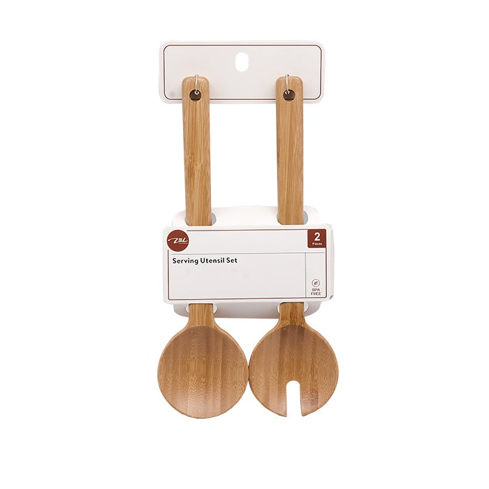 Vikko - Bamboo, Spoon and Fork, 11" x 2.75", 2 Pc Set