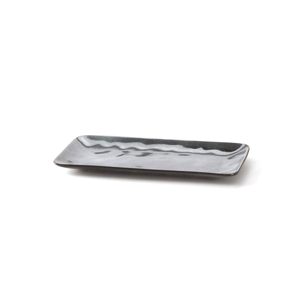 Vikko - Moss, Oval Platter, Black, 13" x 6.5"