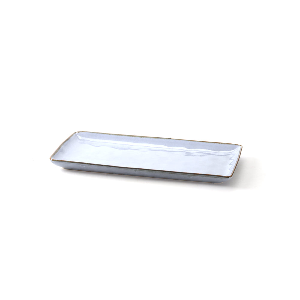 Vikko - Moss, Oval Platter, Blue, 13" x 6.5"