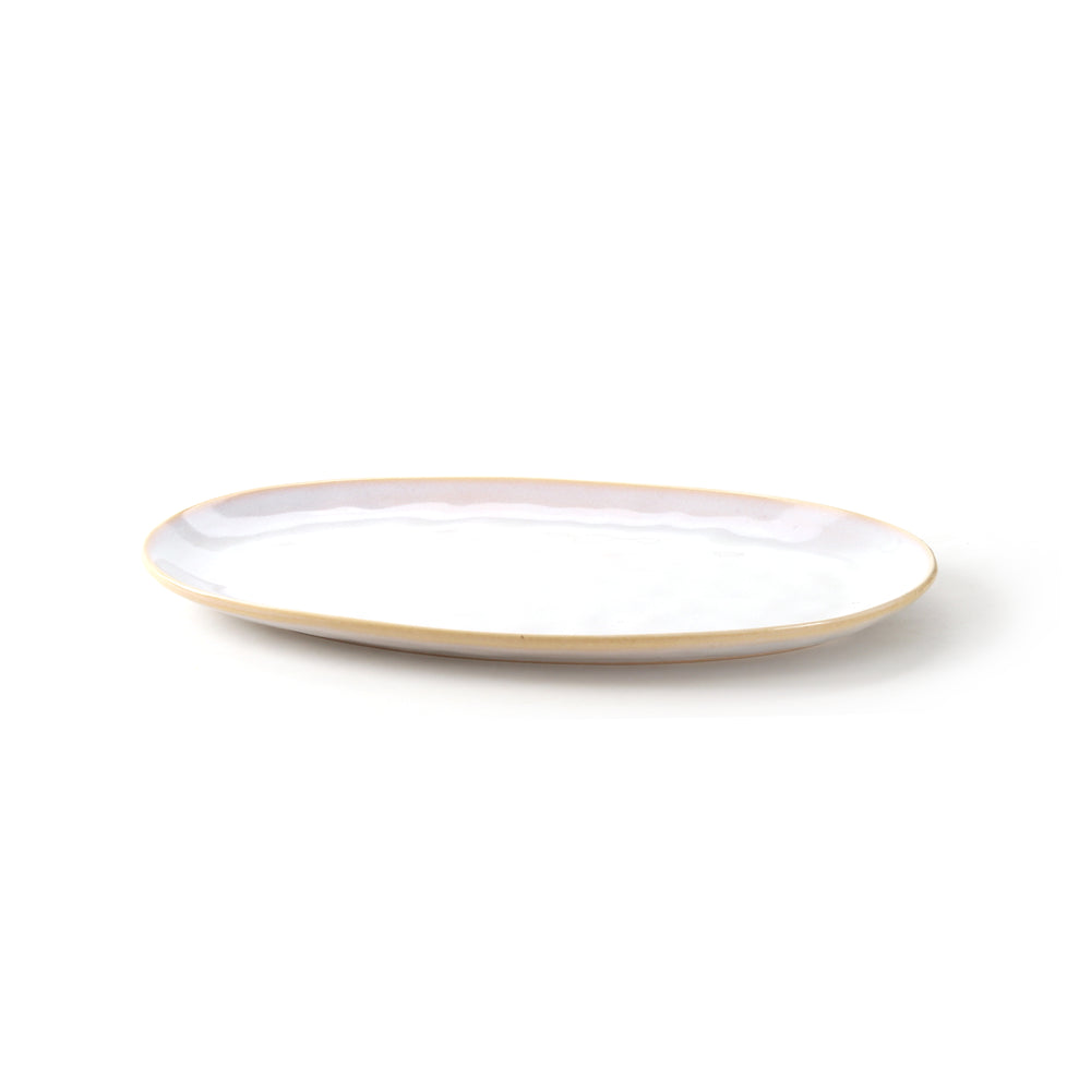 Vikko - Glen, Oval Serving Platter, Beige, 14.5" x 9"