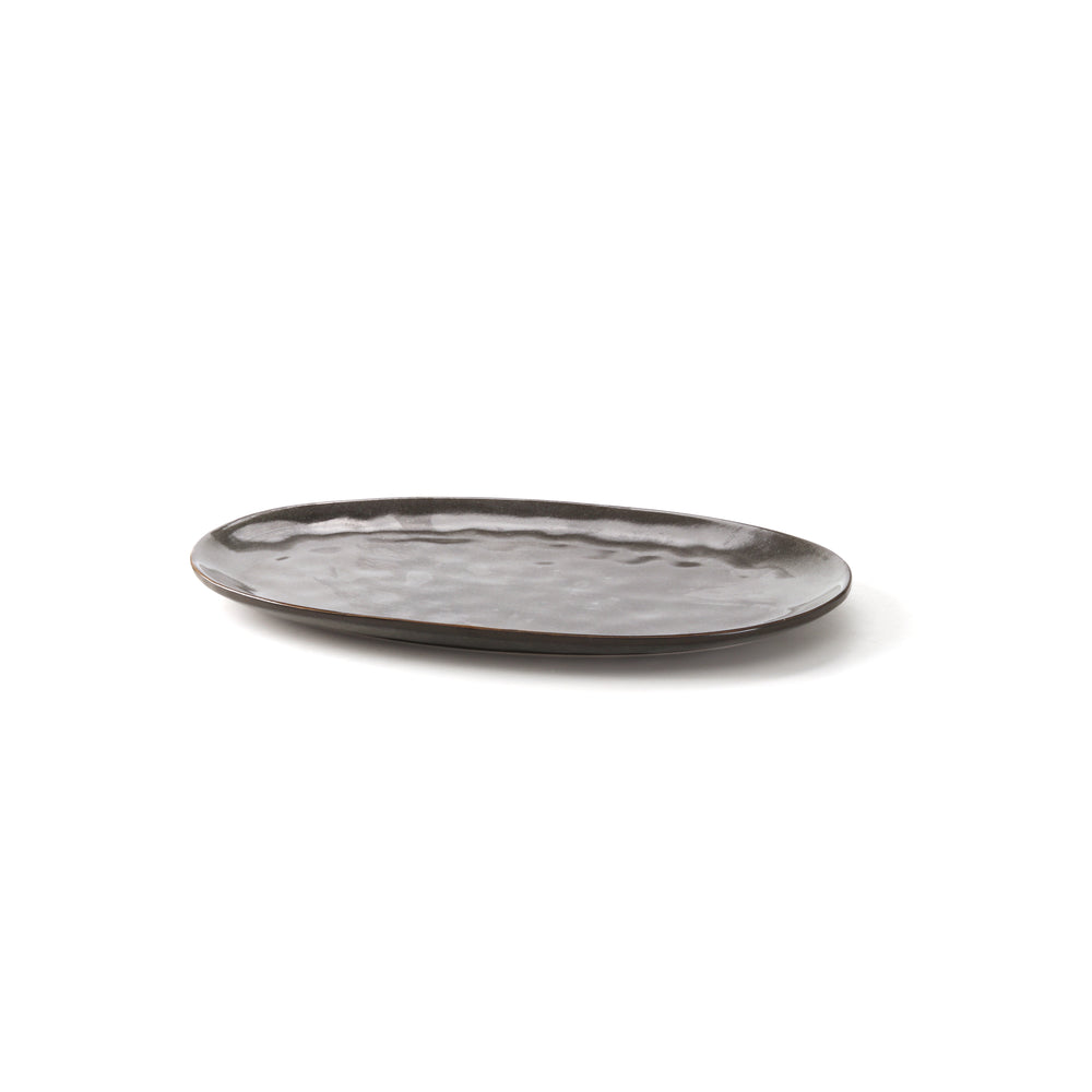 Vikko - Glen, Oval Platter, Grey, 13" x 8"