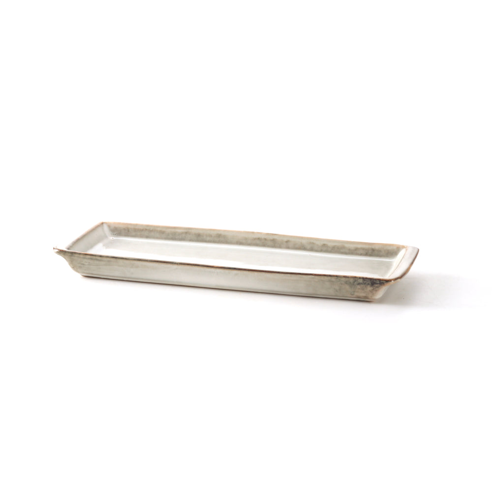 Vikko - Atlas, Oval Platter, Grey, 12" x 4.5"
