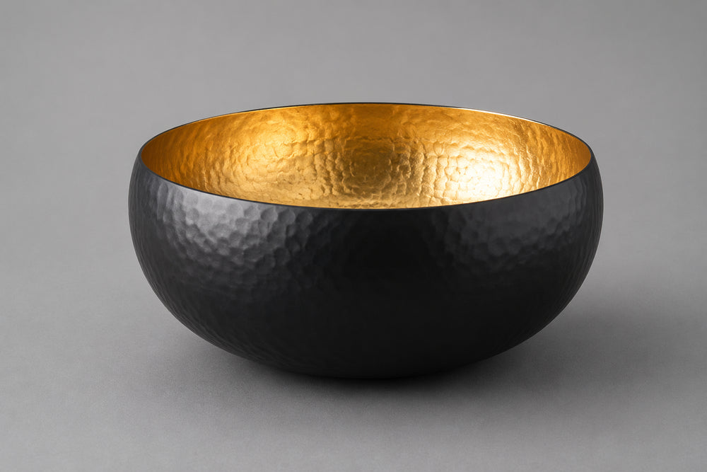 Vikko - Flash, Salad Bowl, Black and Gold, 4.75"